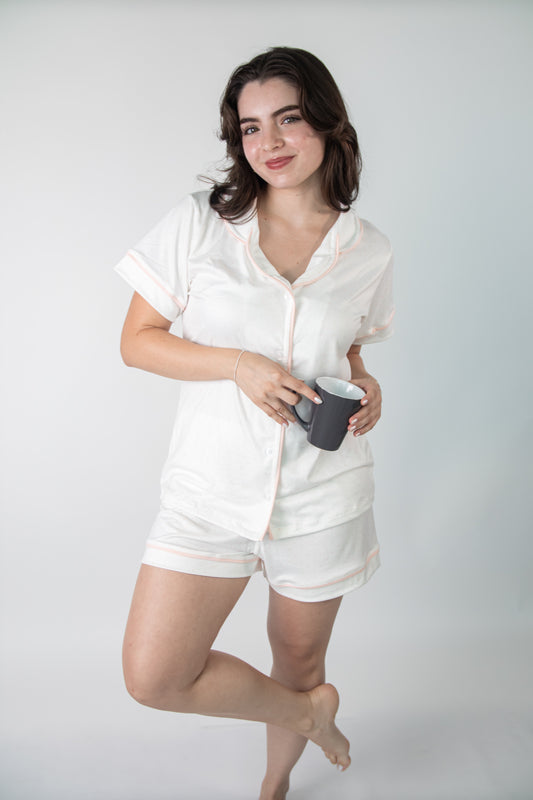 Polka Dot/Camisa short