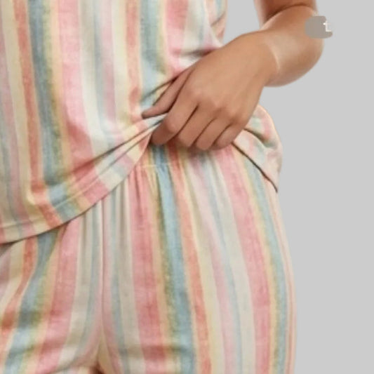 Brisa Floral camiseta, pantalón, manga corta