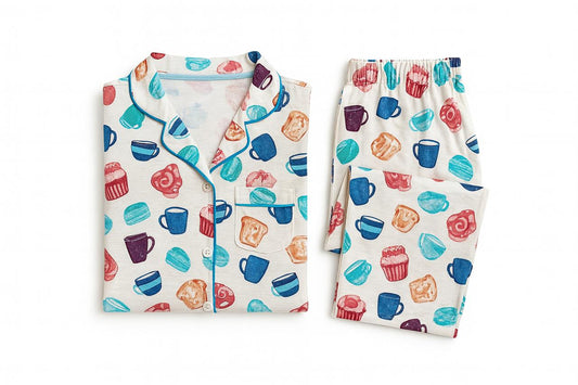 Coffe Time Botones Manga Larga