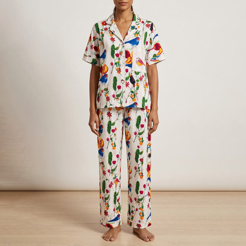 Pink Orchard - Botones Pantalon